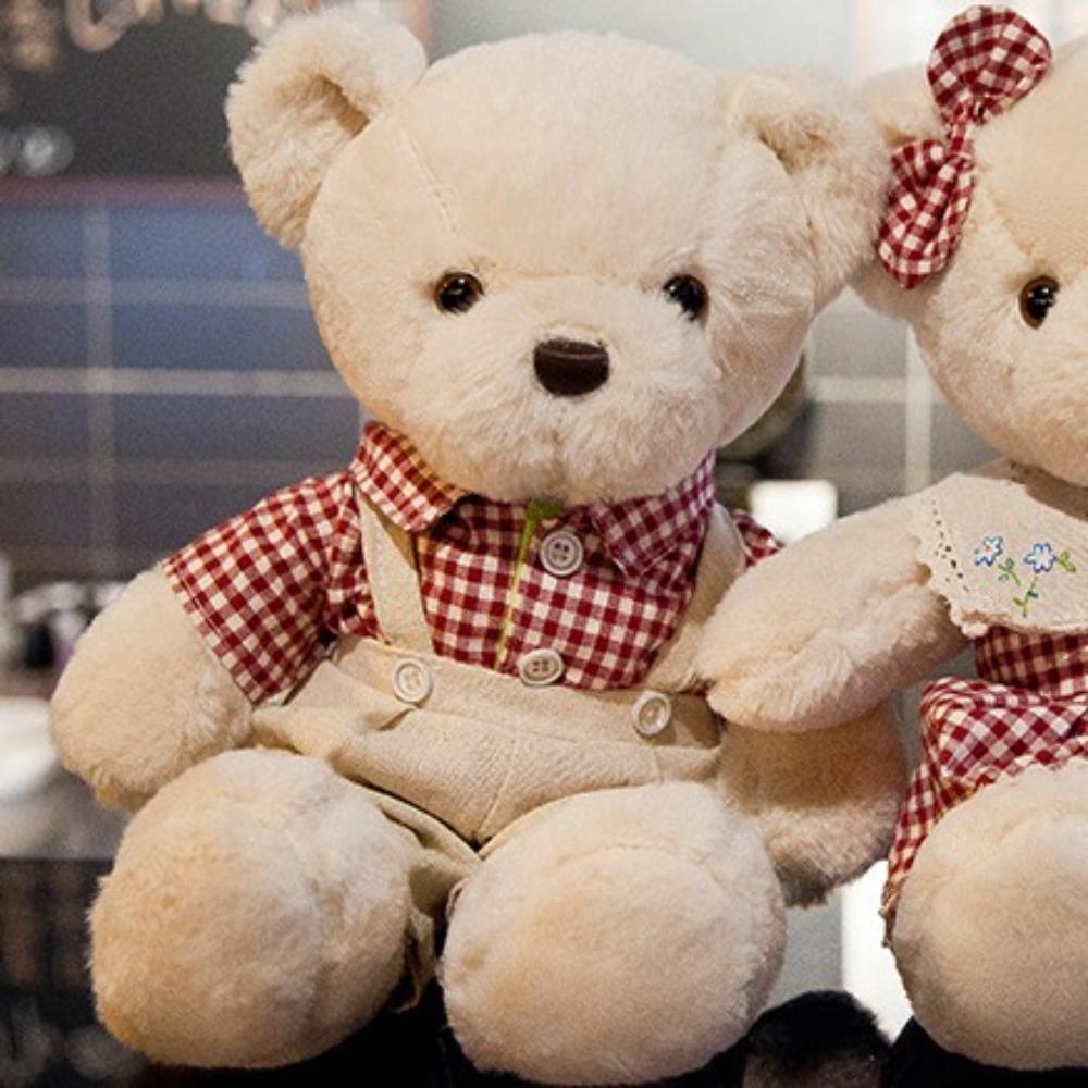 Dress Up Bear Plush Toy Skirt Stuffed Animal Pillow Fluffy Plush Bear Doll  Girls