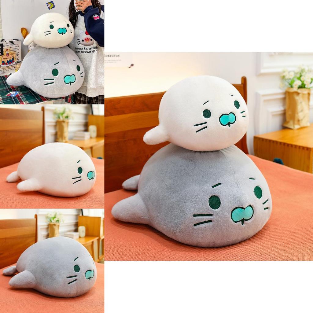 Marine Life Plush Seal Pillow With Pp Cotton Filling For Ocean Museum Souvenir