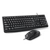Keyboard Mouse Combo USB Wired   Set Optical Ergonomic for Laptop PC Gaming Working