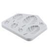 Fan Leaf Silicone Mold Flamingo Tropical Leaf Fondant Molds Cake Decorating Tools Cupcake Topper Candy Resin Clay Chocolate Gumpaste Mold