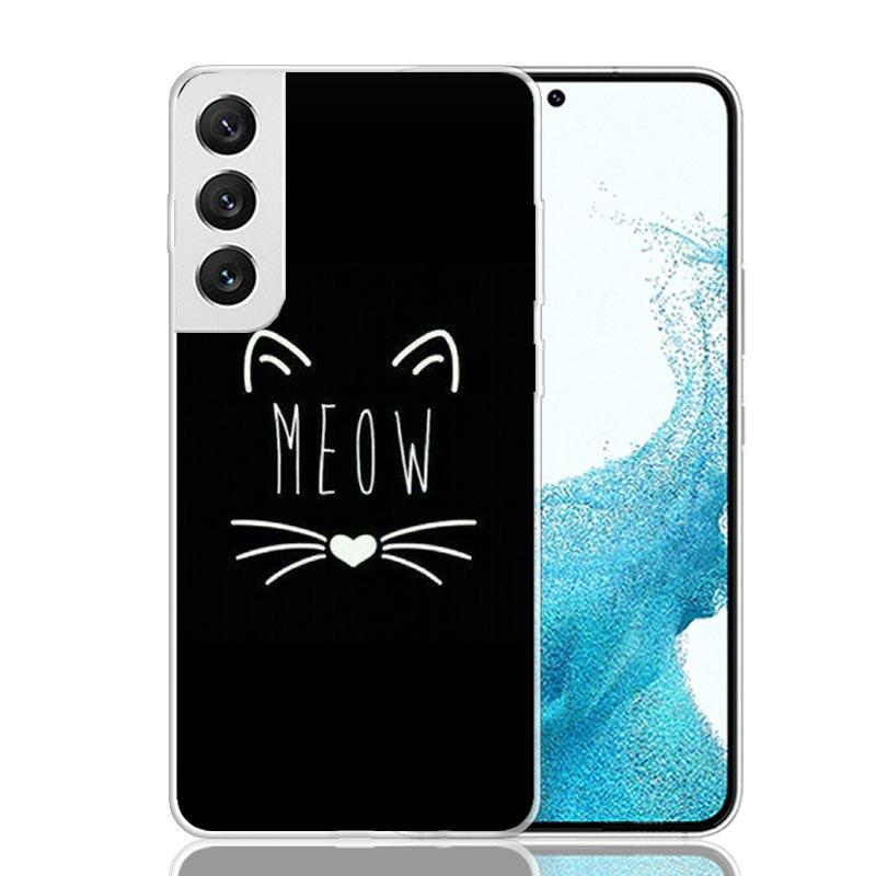 Cat Cute Kitten Cartoon Case Phone Cover for Samsung Galay Note 20 Ultra 10 Pro Lite 9 8 S10 Plus S9 S8 + S7 Edge Trend Fundas N