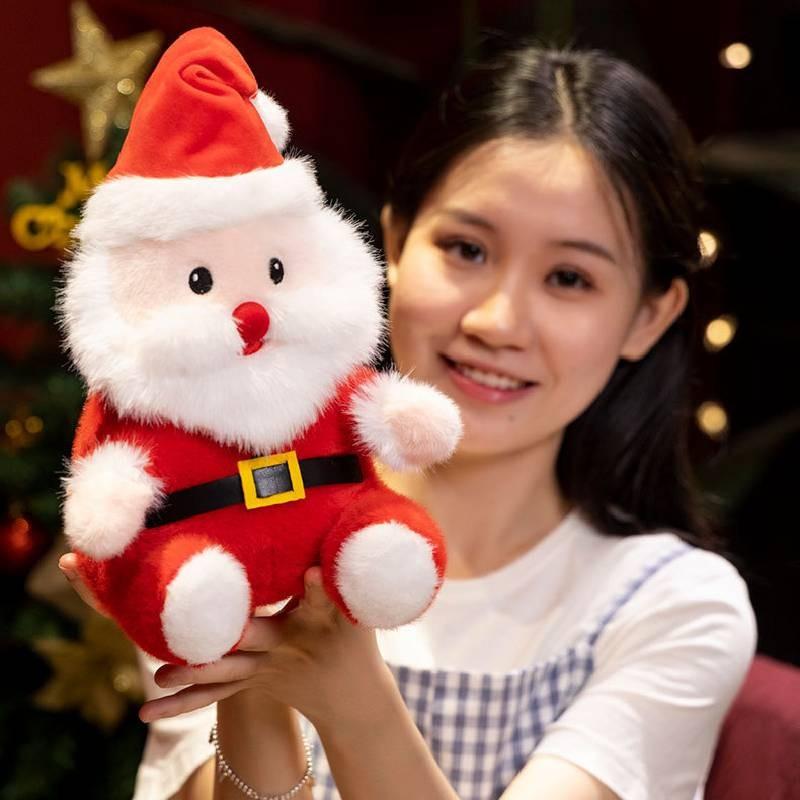 Delightful 25cm Plush Santa Claus Toy Perfect For Christmas Decorations And Gifts