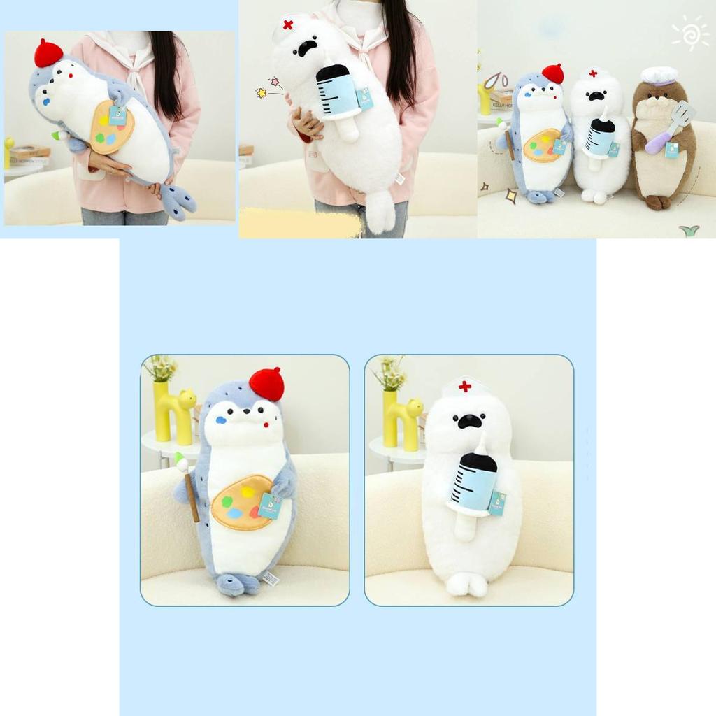 Adorable Sea Otter Plush Toy Soft Comforting Sleeping Buddy For Kids Gift