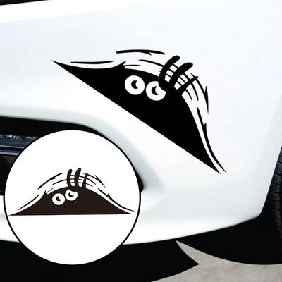 Divertido Monstruo Asomándose Paredes Coche Automático Calcomanía Vinilo Gráficos para Coche Pegatinas para Coche Accesorios