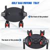 Golf Bag 360° Universal Wheel Trolley DetachablePortable Club Stand Mobile Base