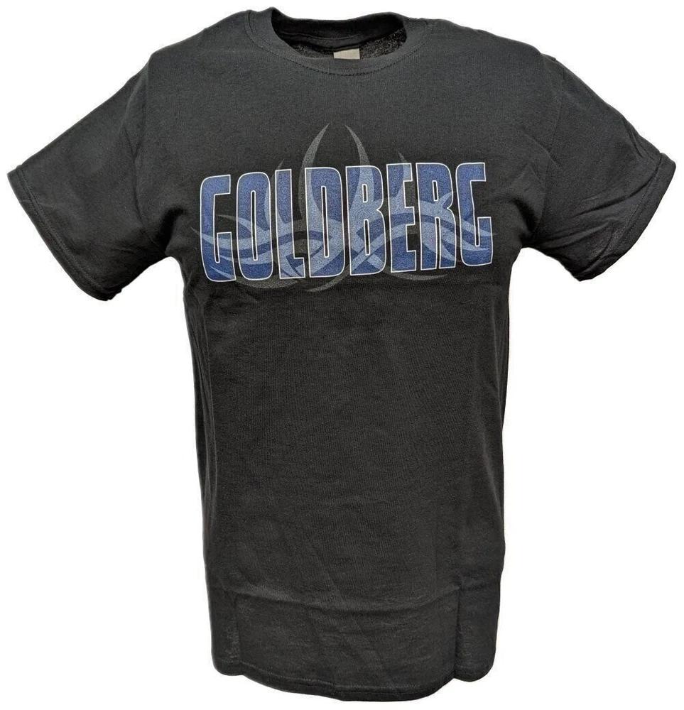 Bill Goldberg Blue Logo Unisexs Black Tshirt WCW M