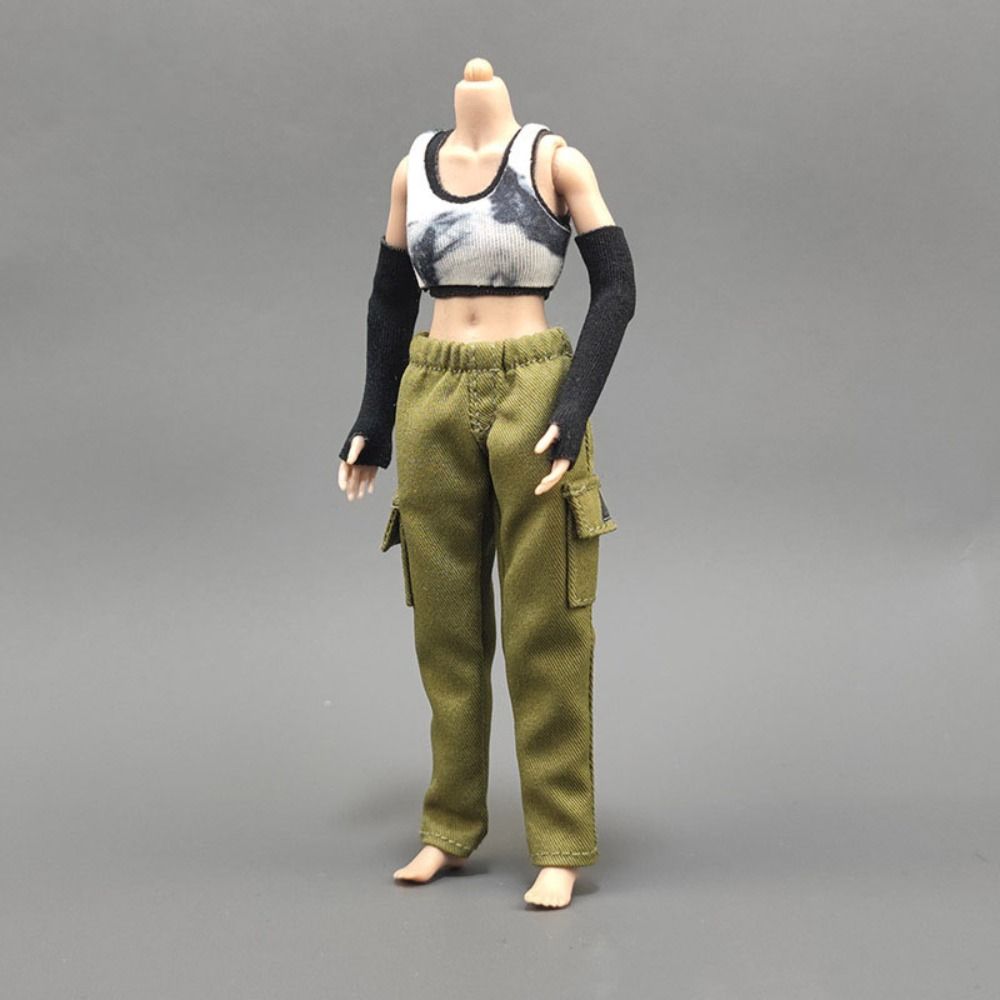 Cotton Tank Tops Sleeves 6 Styles Doll Clothes Accessories New Pocket Pants  1/12 Miniature Soldier