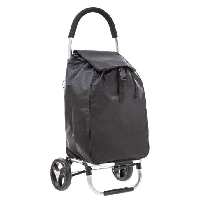 Atmosphera Alu 2-wheel Folding Market Trolley - Black