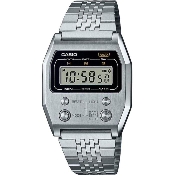 Casio Vintage Digital A1100D-1EF Silver Steel Watch