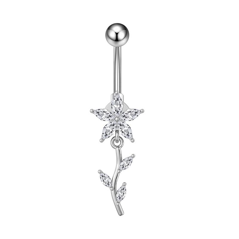 Simple Belly Button Rings Stainless Steel Butterfly Navel Piercing Barbell For Women  Belly Ring Sexy Body Jewelry