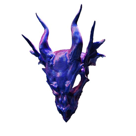 Ručně vyráběná sponka do vlasů s lebkou draka, plastová s hladkým povrchem, retro vlasový doplněk na svatby, narozeniny, večírky, Halloween