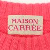 MAISON CARREE MC-07-08 Pink cashmere100 Raglan sleeve mini knit pullover tops F pinkUsed