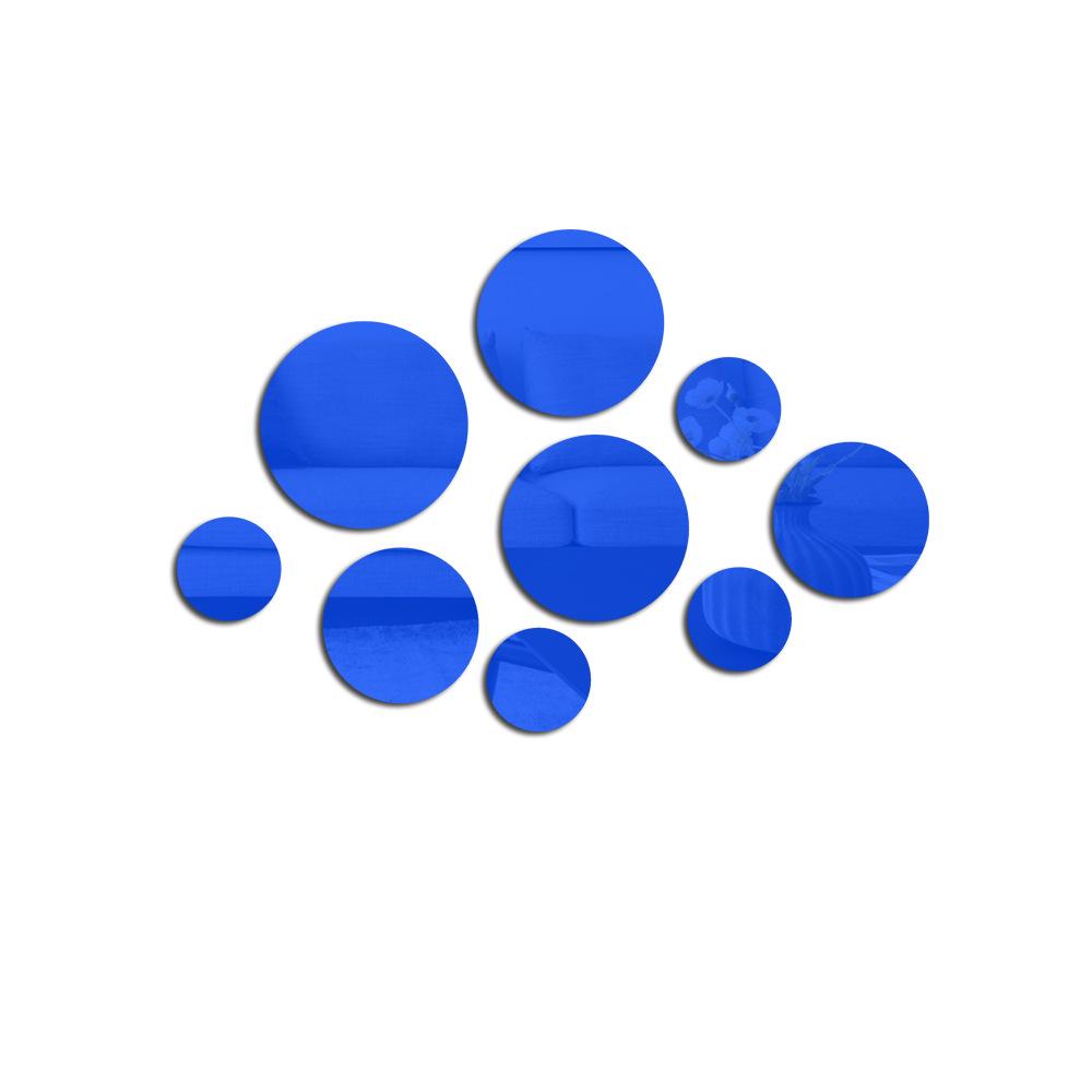 JM3246 3D Round Acrylic Wall Mirror Stickers for Living Room & Bedroom Decor