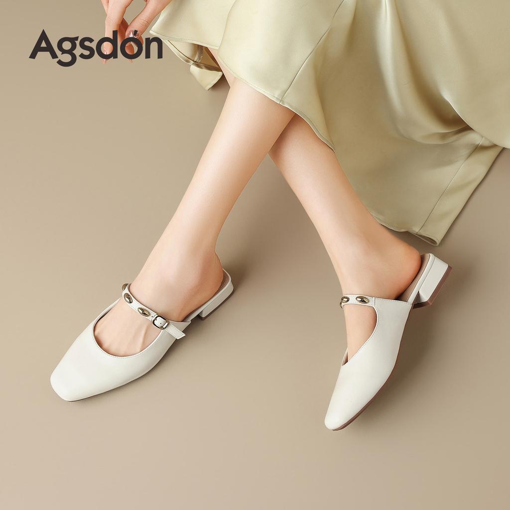 Augustine Baotou cool slippers new spring beautiful with skirt thick heel sandals