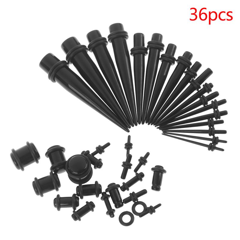 36 Stück 1,6-10 mm Ohr Tunnel Plug Dehner Verlängerungsstange Dehner Set Dehner