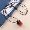 Acorn Rope Chain Wood Pendant Female Necklace Braided Rope Gawu Box Long Necklace Ebony Necklace