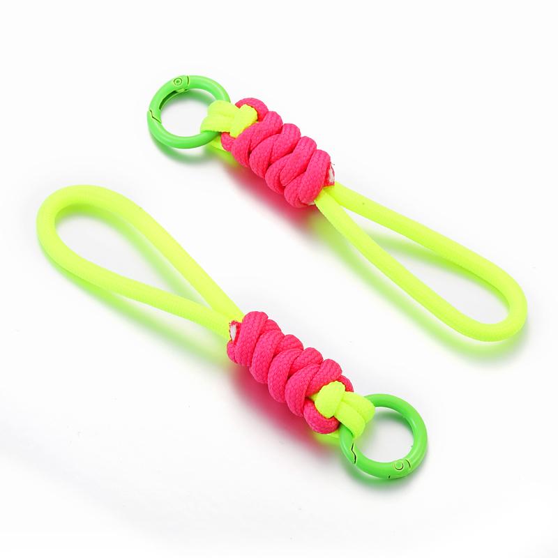 Creative Hand Woven Keychain For Mobile Phone Lanyard Anti Lost Knot Rope Strap Key Ring Men Women Car Key Holder Key Accessory