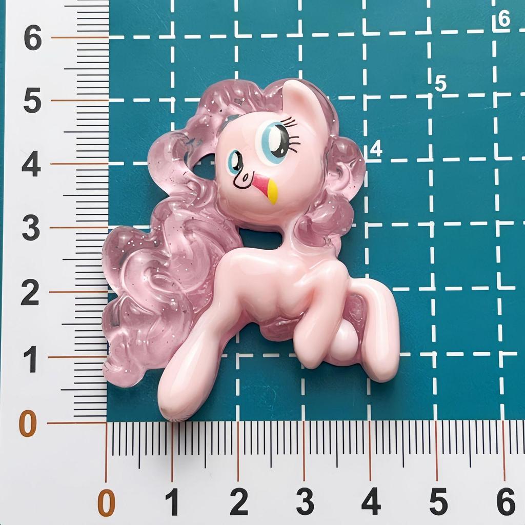 Anime Luminous My Little Pony Resin Accessories DIY Cream Glue Phone Case & Fridge Sticker Pack