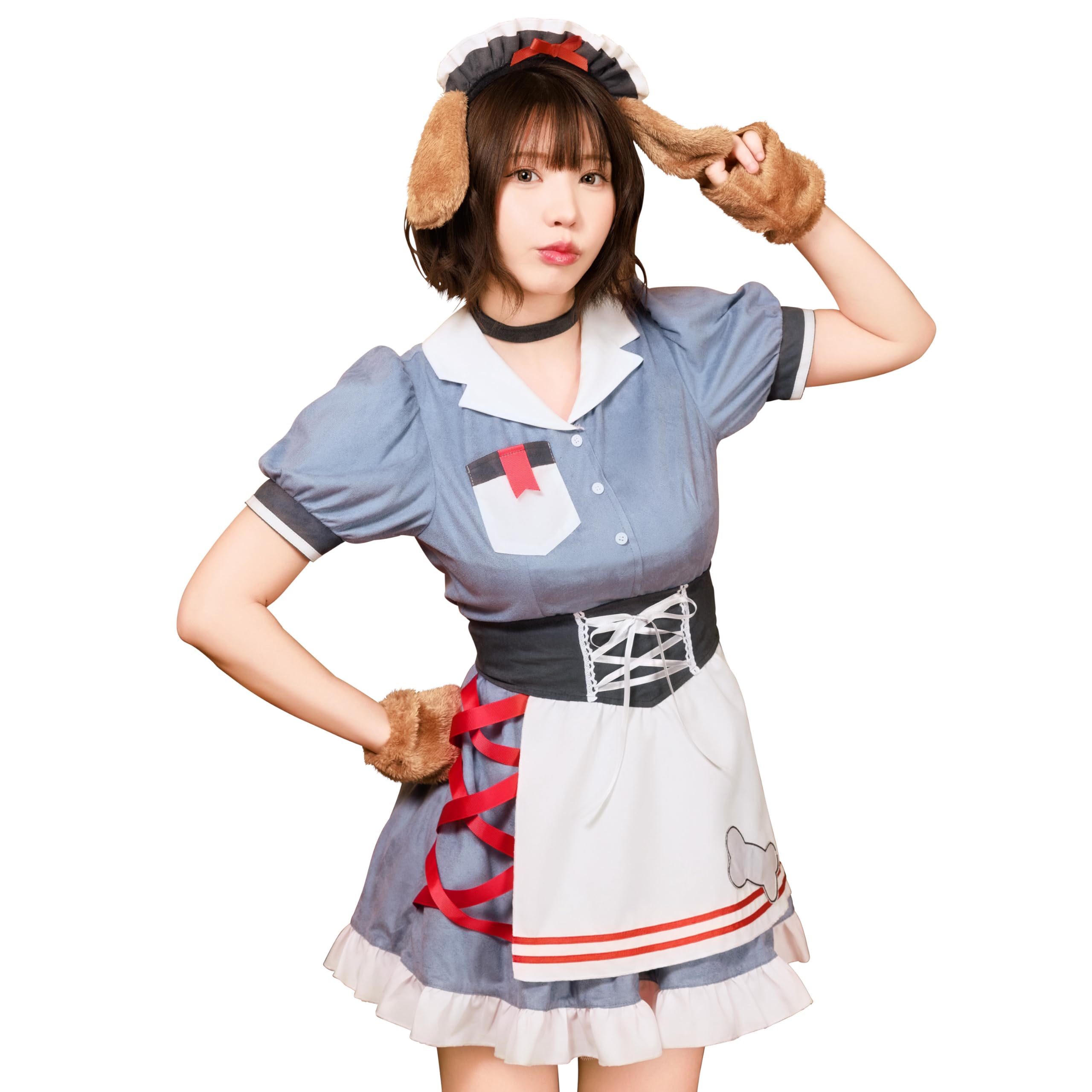 Clearstone Dusty Confi Halloween Dog Diner Costume for Women, Blue