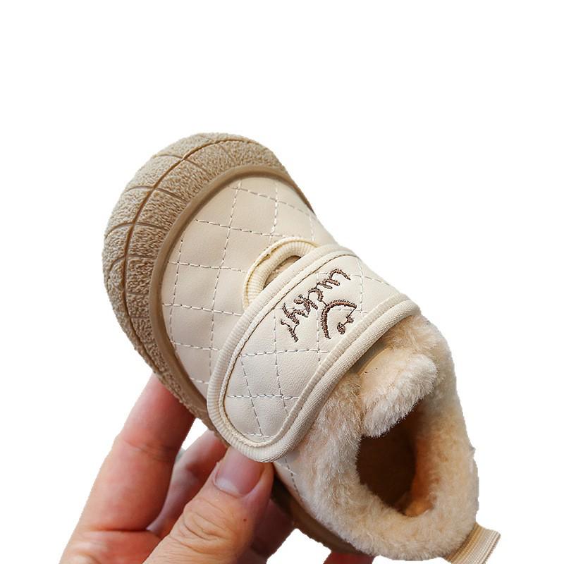 2025 Autumn/Winter Boys' Baby Walker Non-Slip Velvet Toddler Shoes