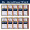 Guan Dan Premium Poker Playing Cards - Thickened, Hardened with High-End Linen Finish, Blue Core Paper, Full Case of 100 Decks.
