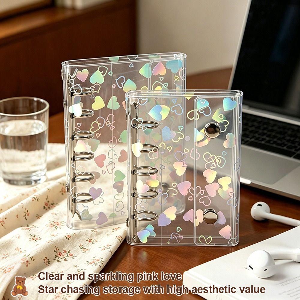 A5/A6/A7/M5 Binder Cover PVC Planner Cover New Loose-Leaf Notebook Shell Students