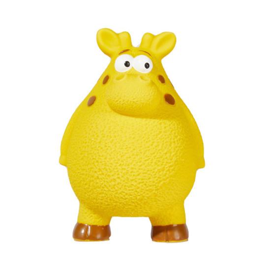 Squeaky Dog Chew Toy for Small Medium Large Dogs Cartoon Animal Design Interactive Latex Dog Toy for Anxiety Relief Teeth Cleaning