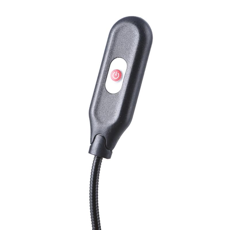 LED Clip Light Desk Clamp Lamp 3 Dimmable Brightness 3 Light Modes Flexible Gooseneck Bedside Lamp for Reading Painting