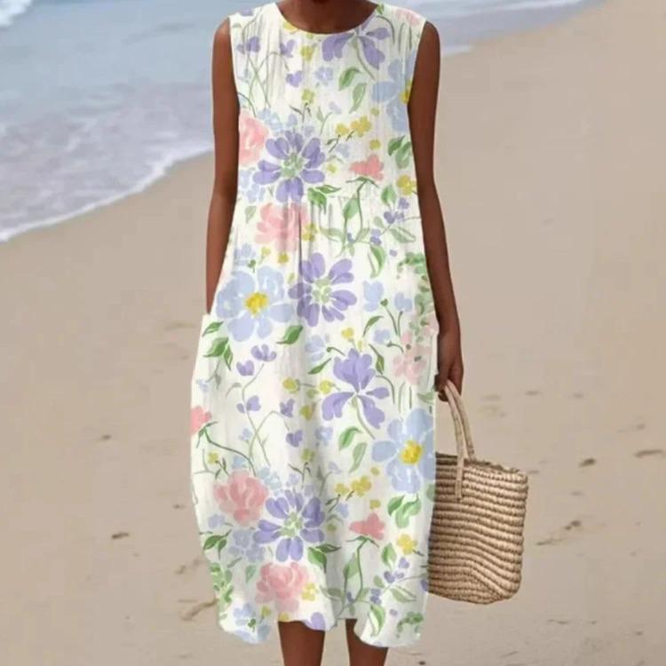 2025 Women's Autumn Solid Color Casual Dress – Customizable Print Option Available