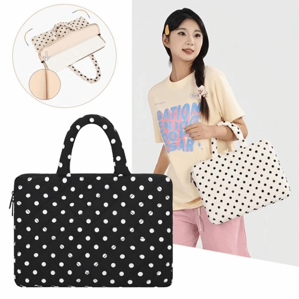 Large Capacity Laptop Bag Shockproof Computer Carrying Case Stylish Notebook Pouch Daily Carry