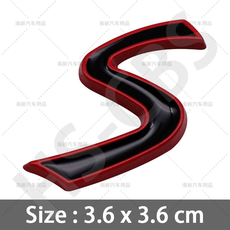 3D Metal SD Emblem Logo S D Badge Rear Trunk Decal Car Stickers Tailgate Decals for R55 R56 R60 R61 F55 F56 F60 Accessories
