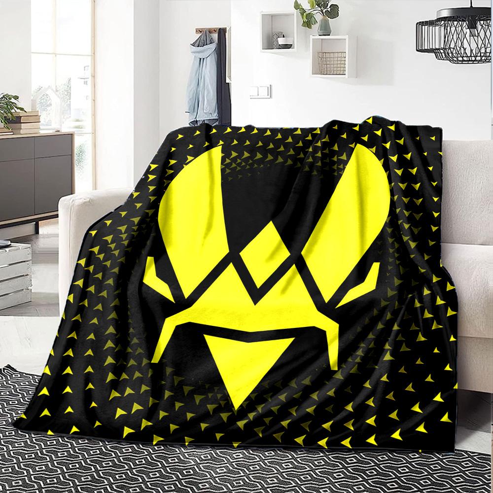 1pc Blanket - logo Team Vitality Print Design,Lightweight Blanket for Sofa,Bed- Soft &Warm,Gift for All Seasons