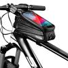 Bike Phone Bag Phone Front Frame Bag Waterproof Bike Phone Mount Top Tube Hard Case Bag MTB Touch Screen Phone Holder
