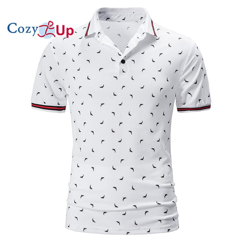 

Уютная мужская рубашка-поло с коротким рукавом и сухим принтом, впитывающая влагу