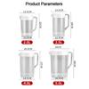 Plastic Container Transparent Water Bottle Graduated Large Capacity Water Pitcher Jug Plastic Pour Measuring Cup Juice