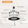 Upgrade R5 and 6 Complete Recessed Can Light Conversion Kit, Ceiling Light Fixture, Pendant & Hanging Light, Ceiling Fan Compatible, 7¾ Inch Flat