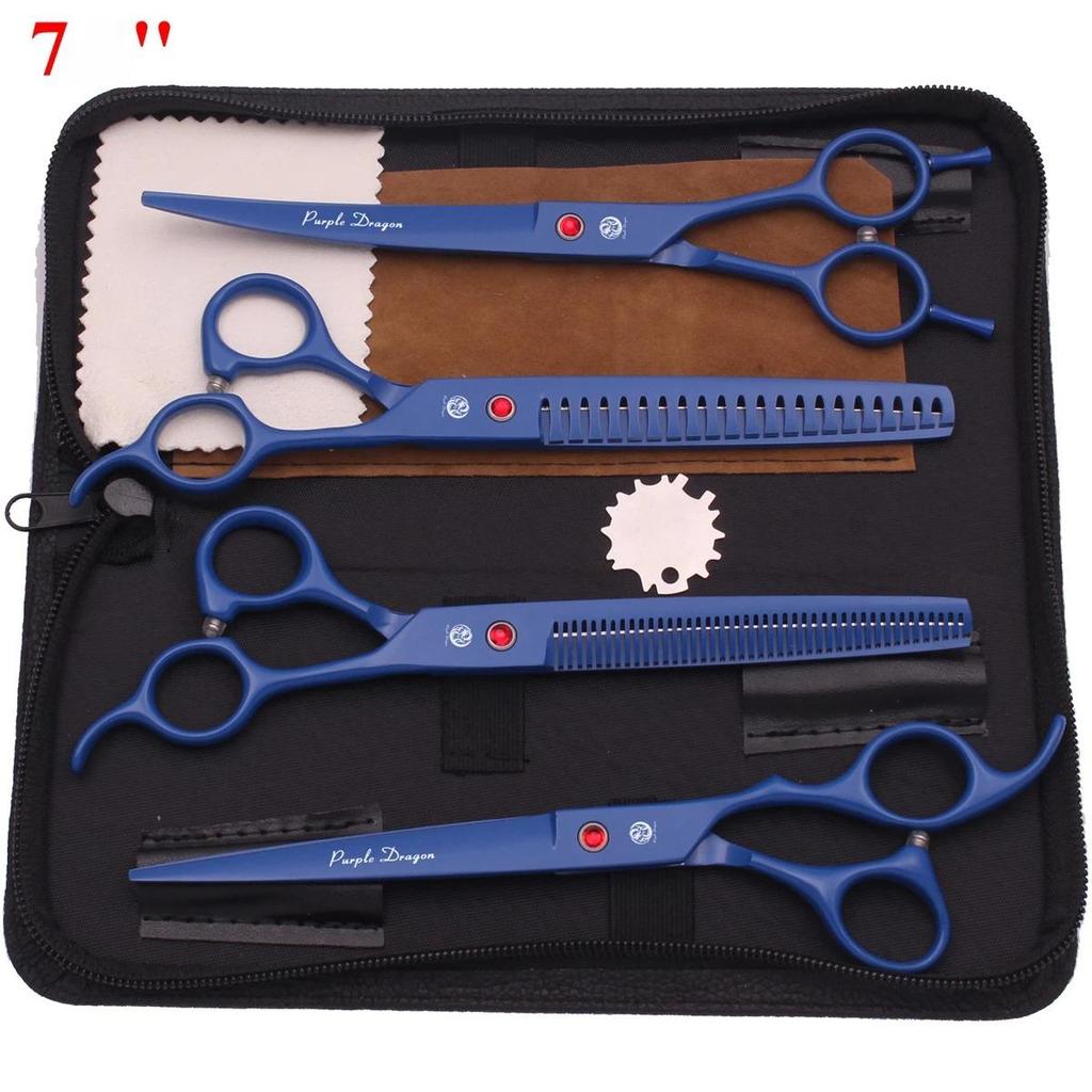 7,5'' Professionelle Tierpflege Schere Haarschneide Fischgräten Ausdünnungs Kamm Hämostaten Pinzette Japan 440C Set Für Hund Katze Z3088