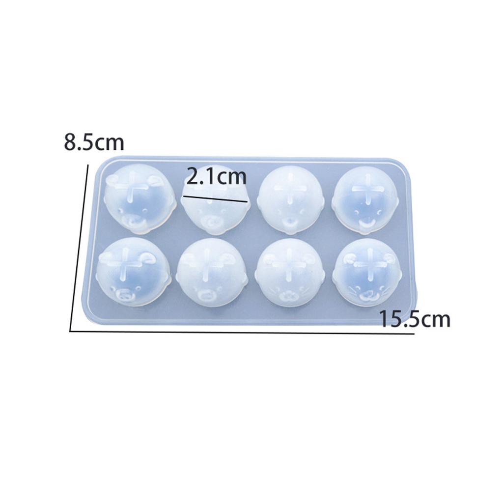 Handmade Mirror Pendant Mold for Making Chickens and Bear Quality Silicone Epoxy Mold Animal Pendants DIY Candle