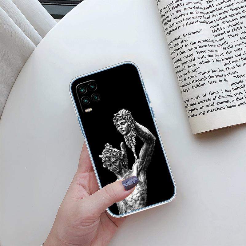 RP32 Fresco Adam Sculpture Transparent Phone Case for Motorola Moto Edge 20 30 40 50 S30 Fusion Ultra Pro Neo Lite + G200 G23