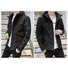 Long Plus Black M [Poperdision] Men's Jacket, Sleeved, Plain, Warm, Popular, Windbreaker, Spring, Autumn, Winter, Hooded, Casual, Windproof,