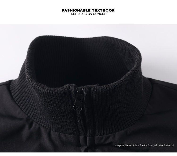 Men's Winter Retro Loose-Fit Bomber Jacket - Stand Collar, Padded, American Trendy Style