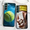 Tennis Racket Tennis Ball Phone Case For Samsung Galaxy S22 S25 Ultra S21 S10 Plus S26 Edge S20 S23 S24 FE Cover Silicone So