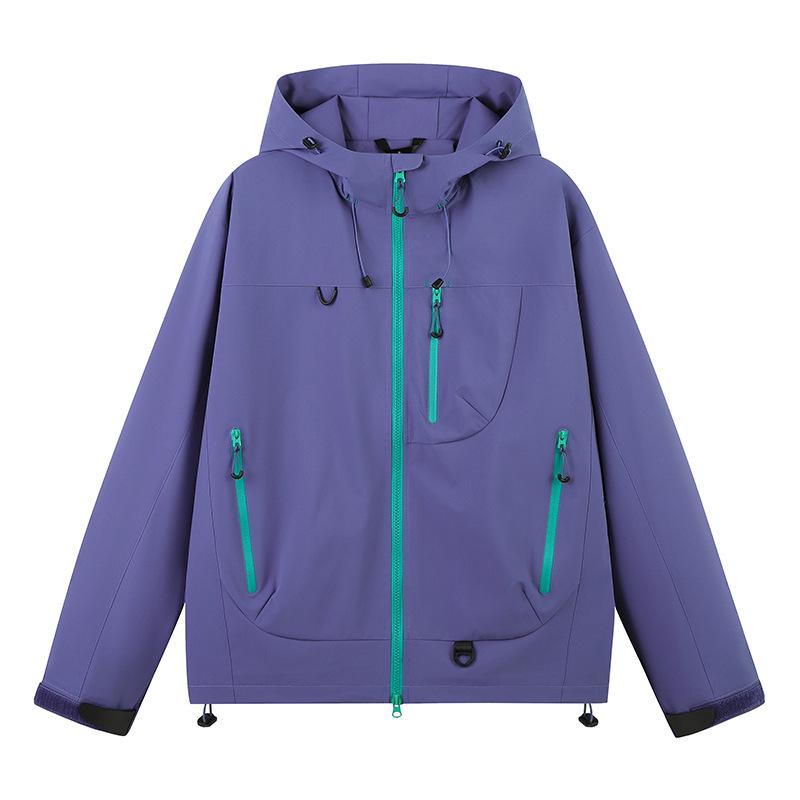 Unisex Windproof Outdoor Sports Jacket for Spring & Autumn - Trendy for Mountaineering & Skiing