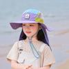 Coconut Pattern Kids Summer Floppy Hat With Wide Brim Sun Protection For Outdoor Play