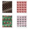 Christmas Gift Wrapping Paper Santa Snowman Designs Decorative Present Wrap Festive Party Decorations for Home Party Decor