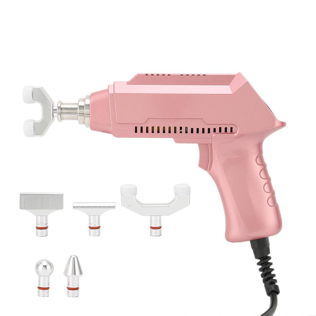 Electric Spine Massager Strength Adjustable Chiropractic Adjustment Corrector Gun (Rose Gold)US