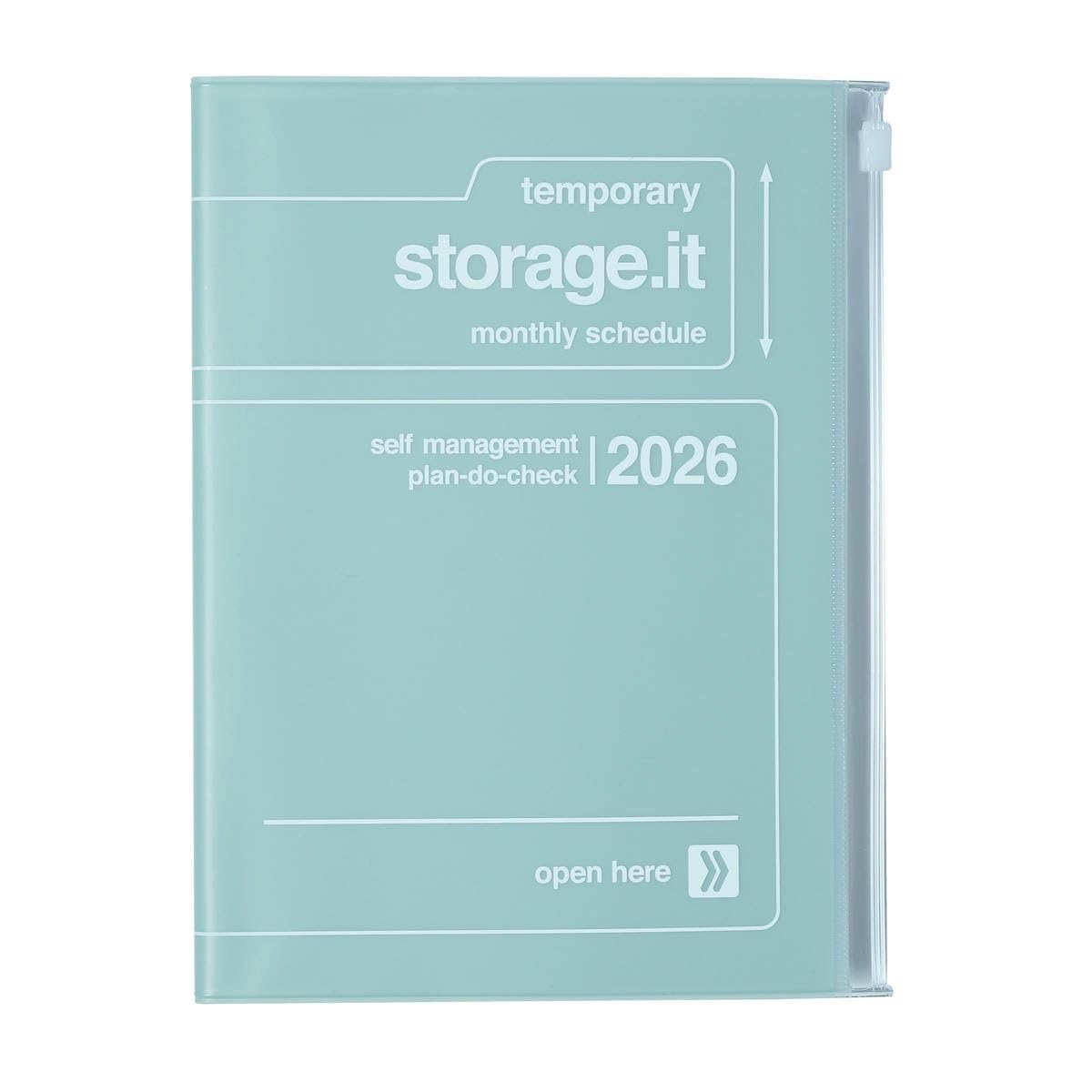 

2026 Planner, Monthly Blocks, Starting December 2025, A5 Size, Storage It Mint, Marks, 26WDR-H02-MI