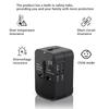 Travel Adapter Worldwide Universal Travel Plug International Socket Adapter with 2 USB Universal Socket Adapter