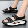 Couple sandals 2025 summer new trend versatile indoor and outdoor wear thick bottom stepping on shit feeling teenagers beach sandals