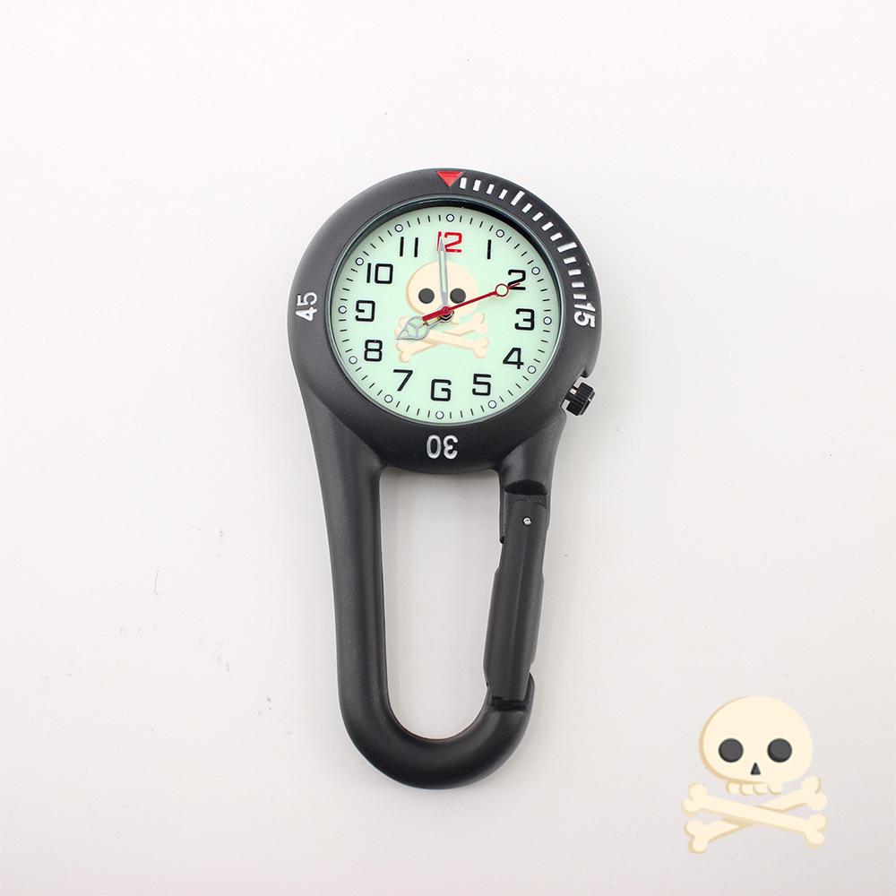 Luminous Alloy Dial Multi-Functional Mountaineering Pocket Watch with Safety Buckle
